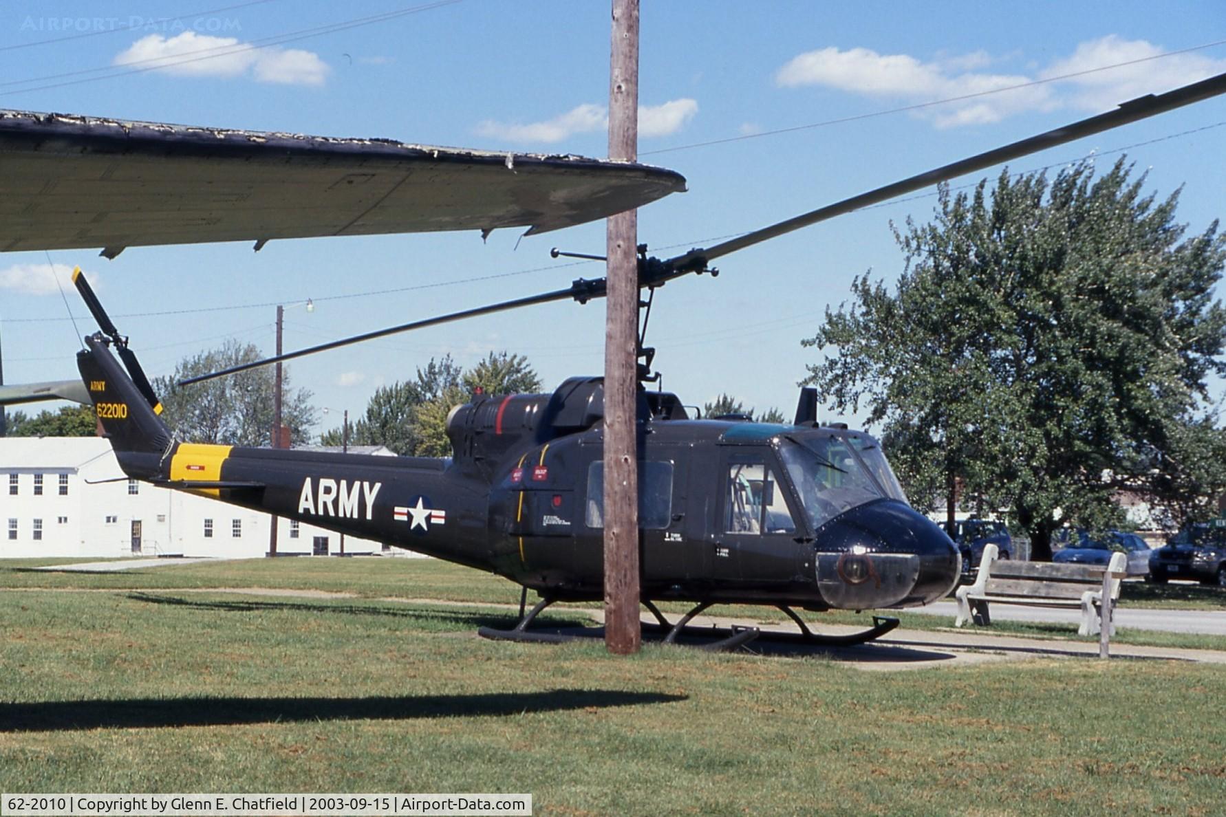 62-2010, 1962 Bell UH-1B Iroquois C/N 530, UH-1B at the 101st Airborne Division Museum