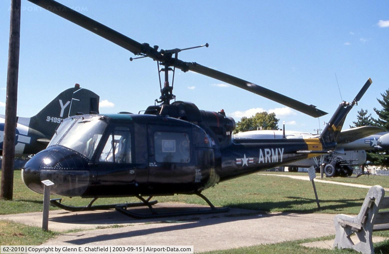 62-2010, 1962 Bell UH-1B Iroquois C/N 530, UH-1B at the 101st Airborne Division Museum