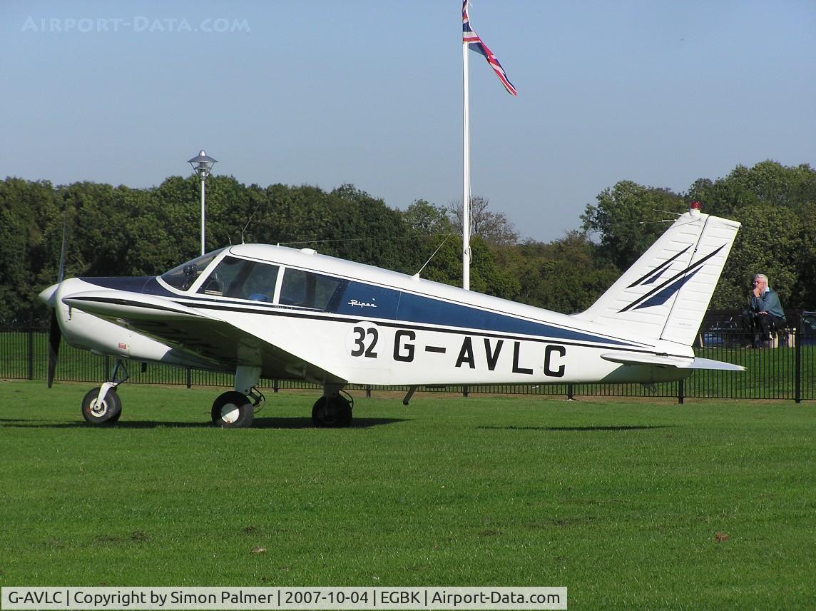 G-AVLC, 1967 Piper PA-28-140 Cherokee C/N 28-23178, Cherokee 140 visiting Sywell