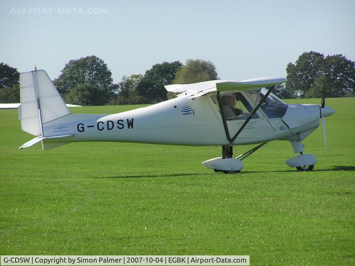 G-CDSW, 2006 Comco Ikarus C42 FB80 C/N 0511-6772, C42 visiting Sywell
