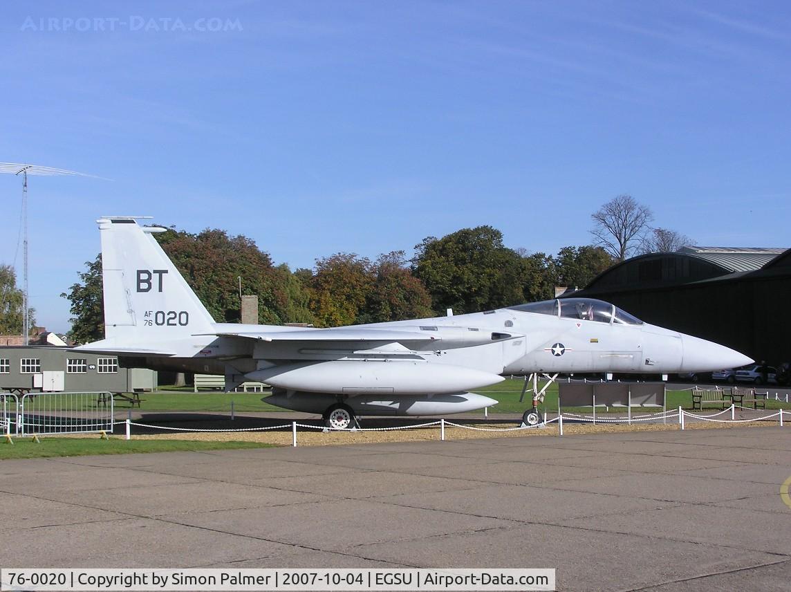 76-0020, 1976 McDonnell Douglas F-15A Eagle C/N 0199/A172, F-15 preserved at American Air Museum, Duxford