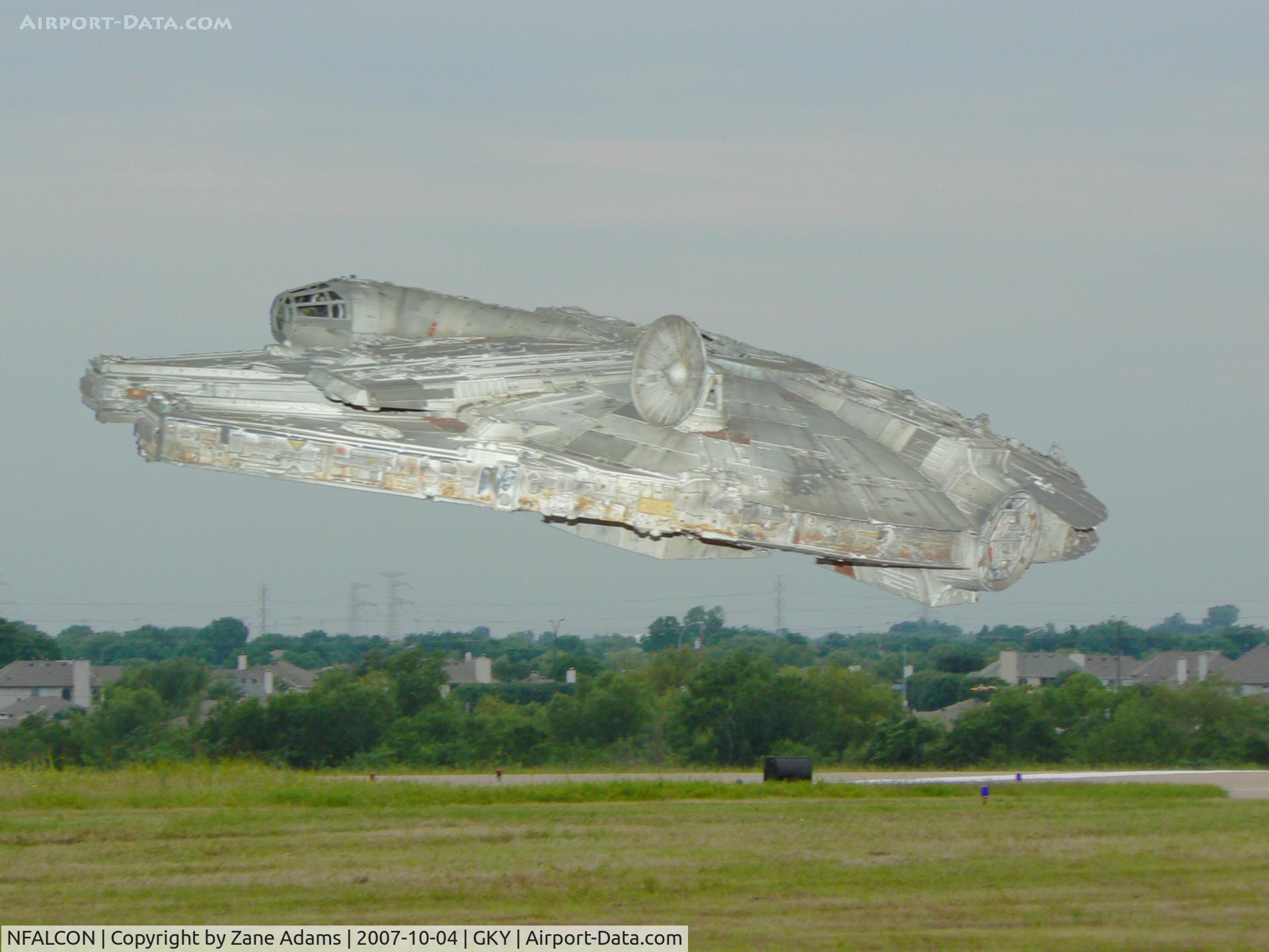 NFALCON, 2060 Corellian Engineering Corporation YT-1300 freighter C/N THX1138, Takeoff from Arlington Muni??? :)