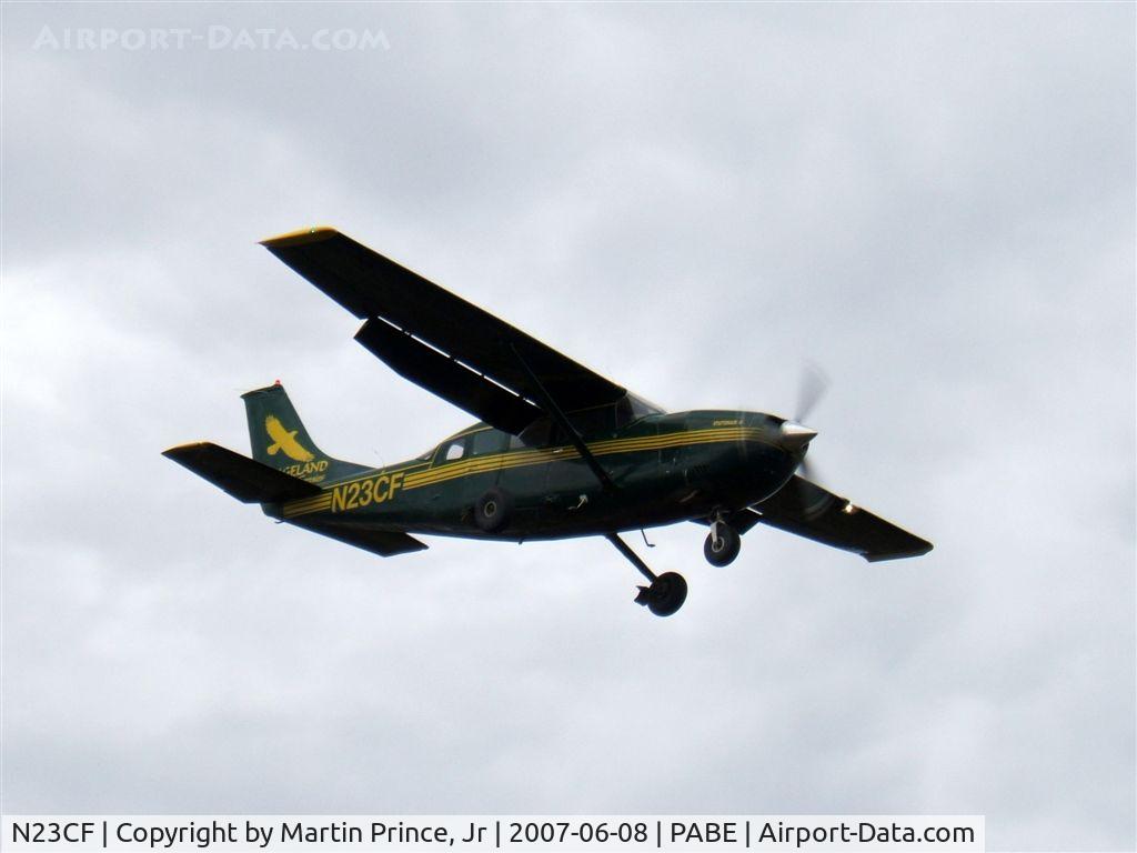 N23CF, 1974 Cessna 207 C/N 20700276, On final to Runway 11 Bethel, Alaska