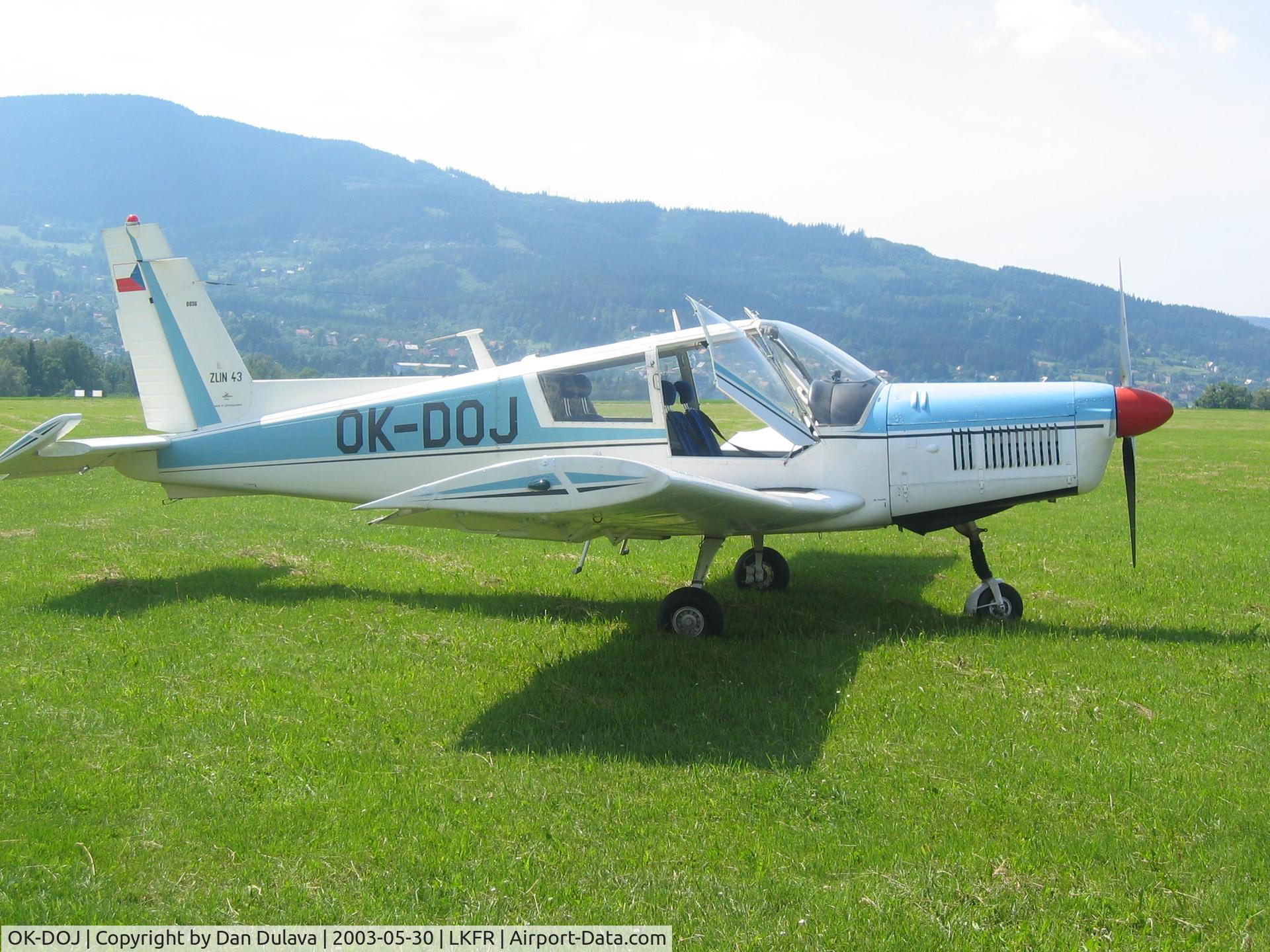 OK-DOJ, Zlin Z-43 C/N 0036, Zlin 43 at Frydlant N/O airport, Czech republic