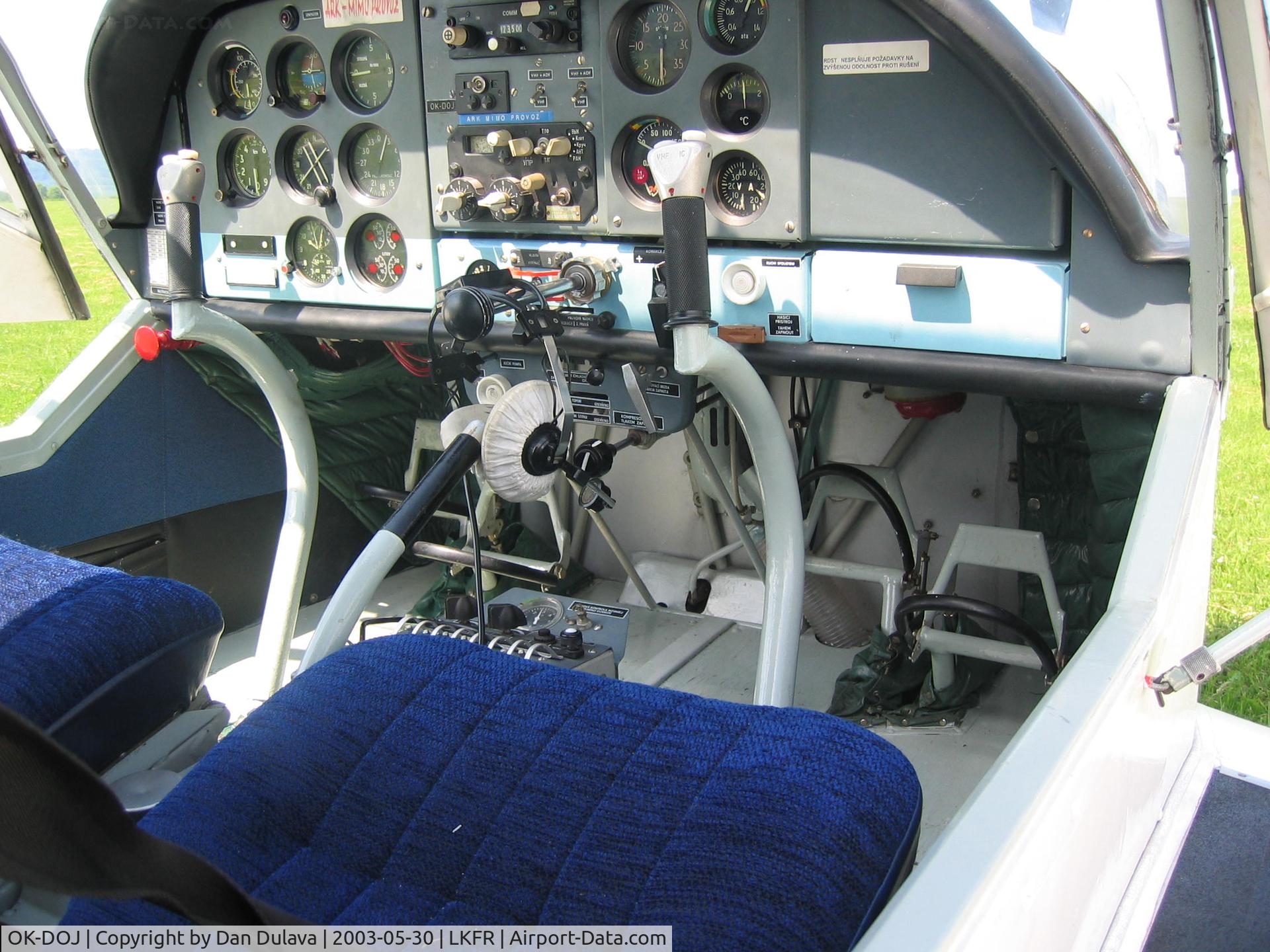 OK-DOJ, Zlin Z-43 C/N 0036, Clean cockpit of the Zlin 43