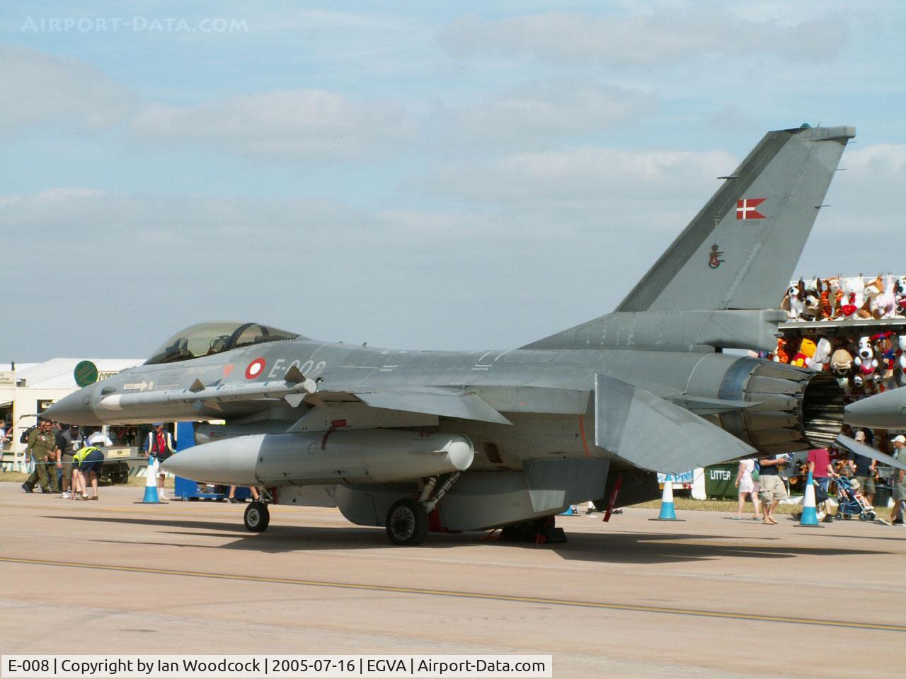 E-008, Fokker F-16AM Fighting Falcon C/N 6F-51, General Dynamics F-16A/Esk 726 Danish AF/Fairford 2005