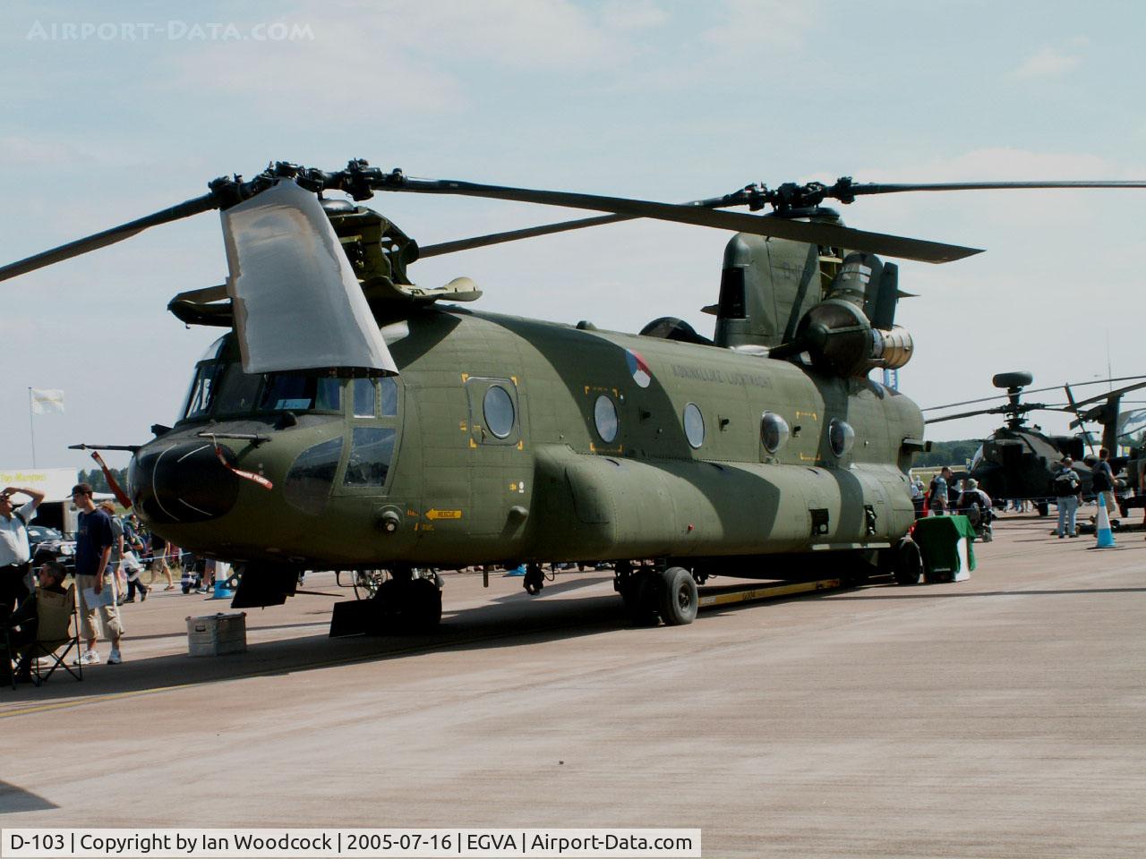D-103, 2004 Boeing CH-47D Chinook C/N M.4103, CH-47D Chinook/298 Sqn Royal Netherlands AF/Fairford 2005