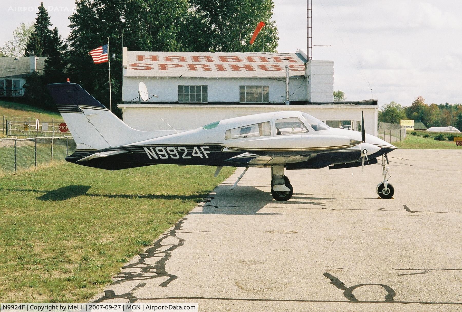 N9924F, 1973 Cessna 310Q C/N 310Q0723, Parked @ Harbor Springs Airport (MGN)
