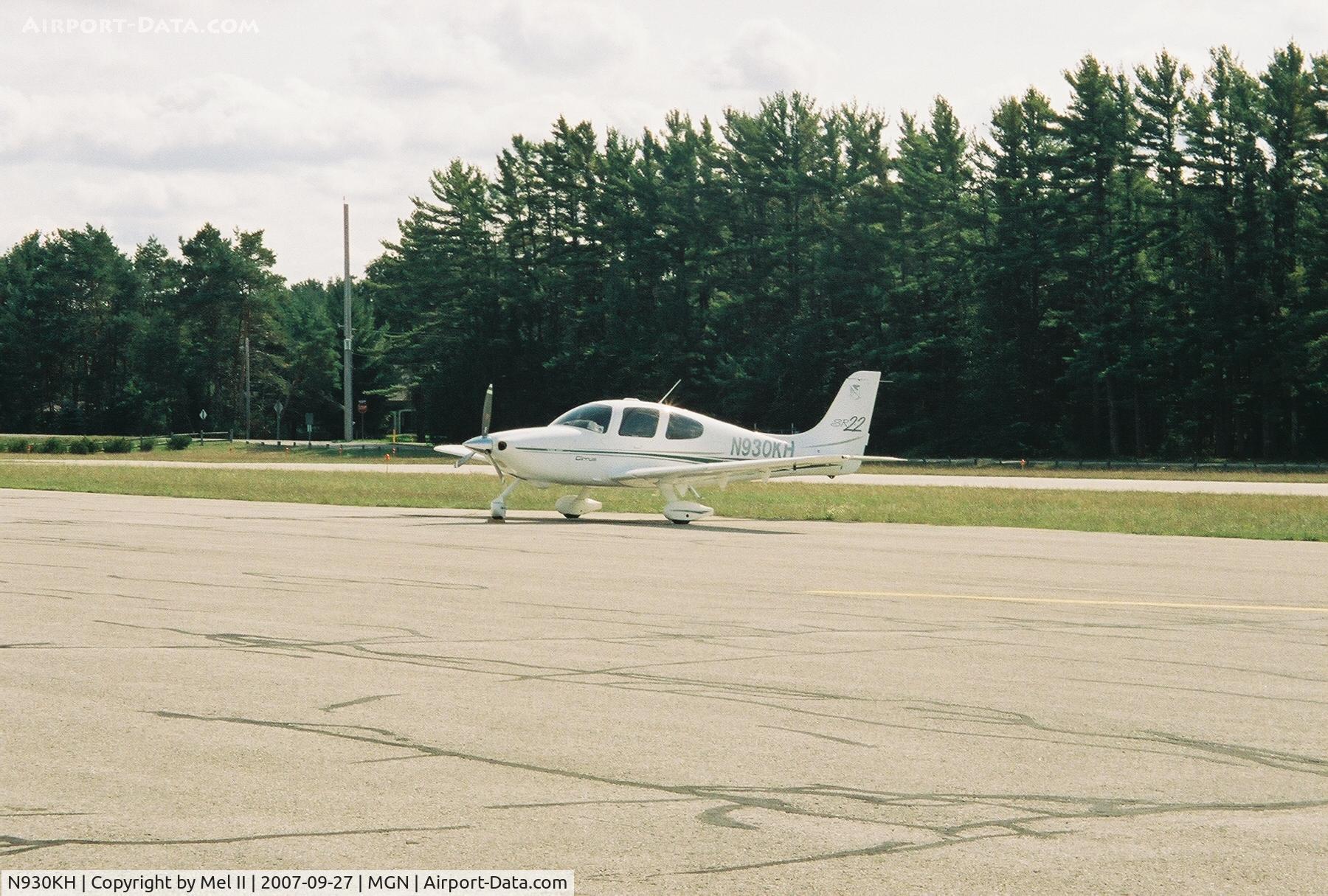 N930KH, 2002 Cirrus SR22 C/N 0317, Parked @ Harbor Springs Airport (MGN)