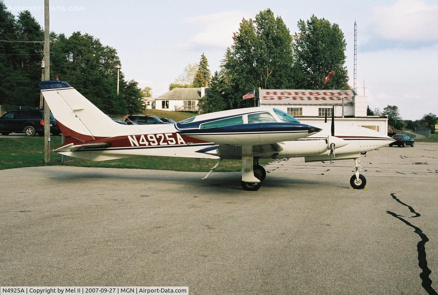 N4925A, 1978 Cessna 310R C/N 310R1404, Parked @ Harbor Springs Airport (MGN)