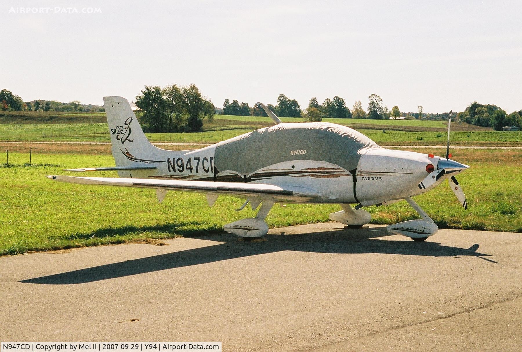 N947CD, 2005 Cirrus SR22 G2 C/N 1725, Parked @ East Jordan City Airport (Y94)