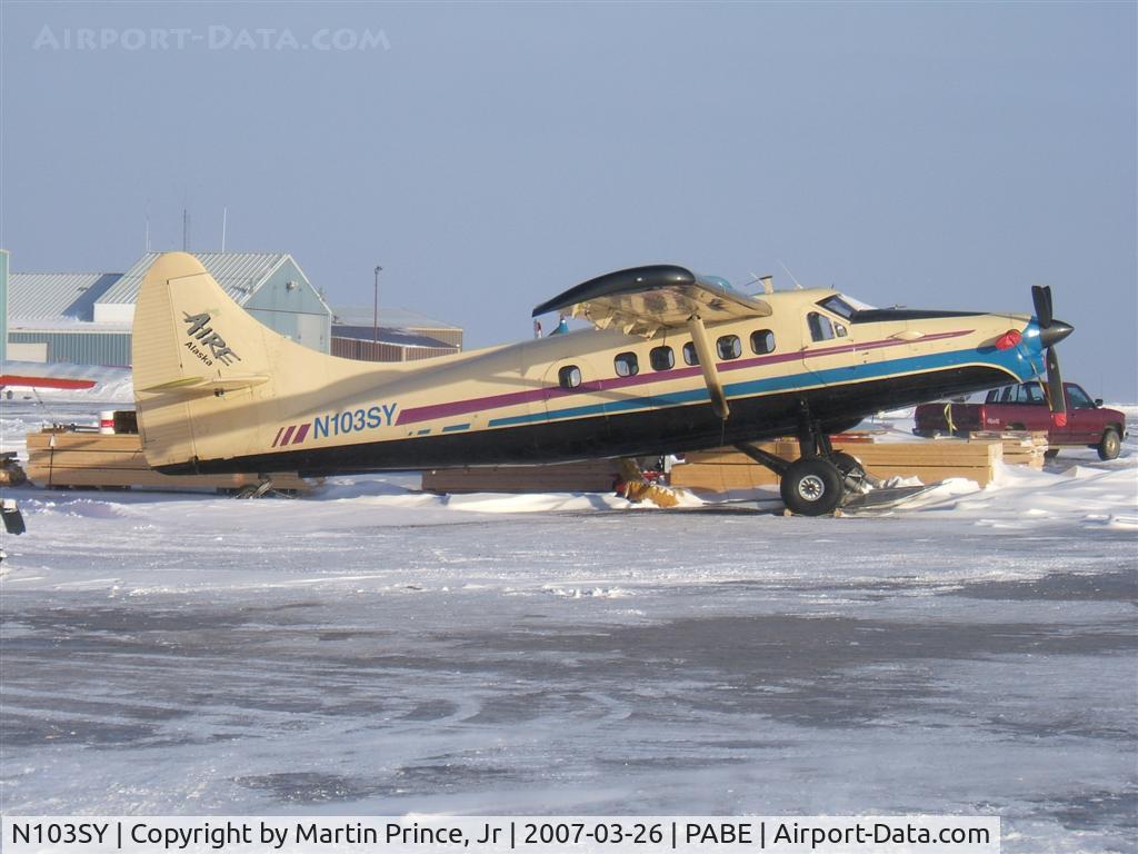 N103SY, 1958 De Havilland Canada U-1A Otter (DHC-3) C/N 296, Waiting on weather in Bethel.
