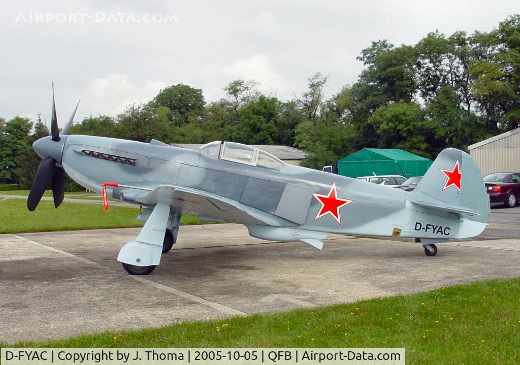 D-FYAC, 1946 Yakovlev Yak-3UA C/N 470109, Yakovlev YAK-3UA