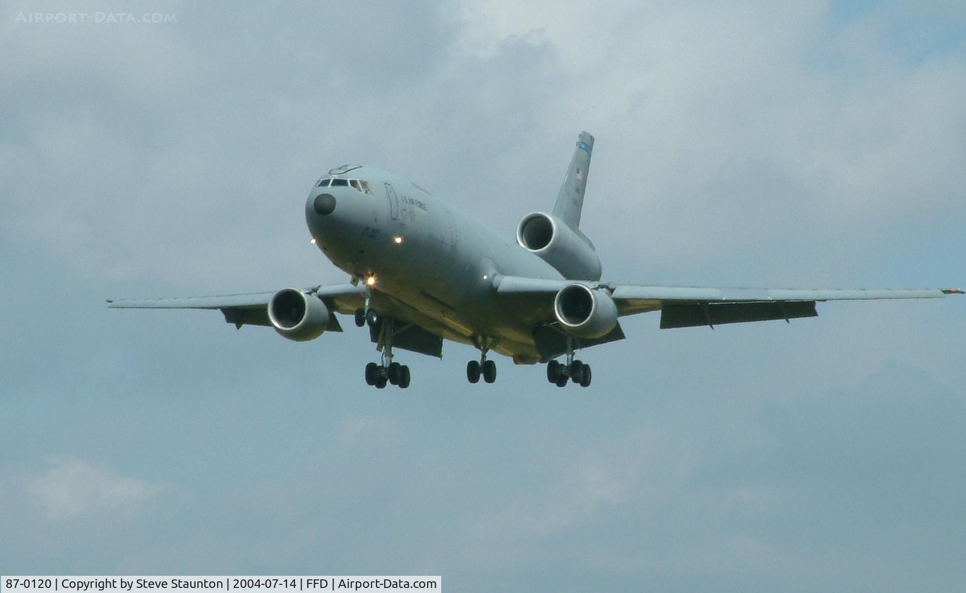 87-0120, 1987 McDonnell Douglas KC-10A Extender C/N 48306, Royal International Air Tattoo 2004