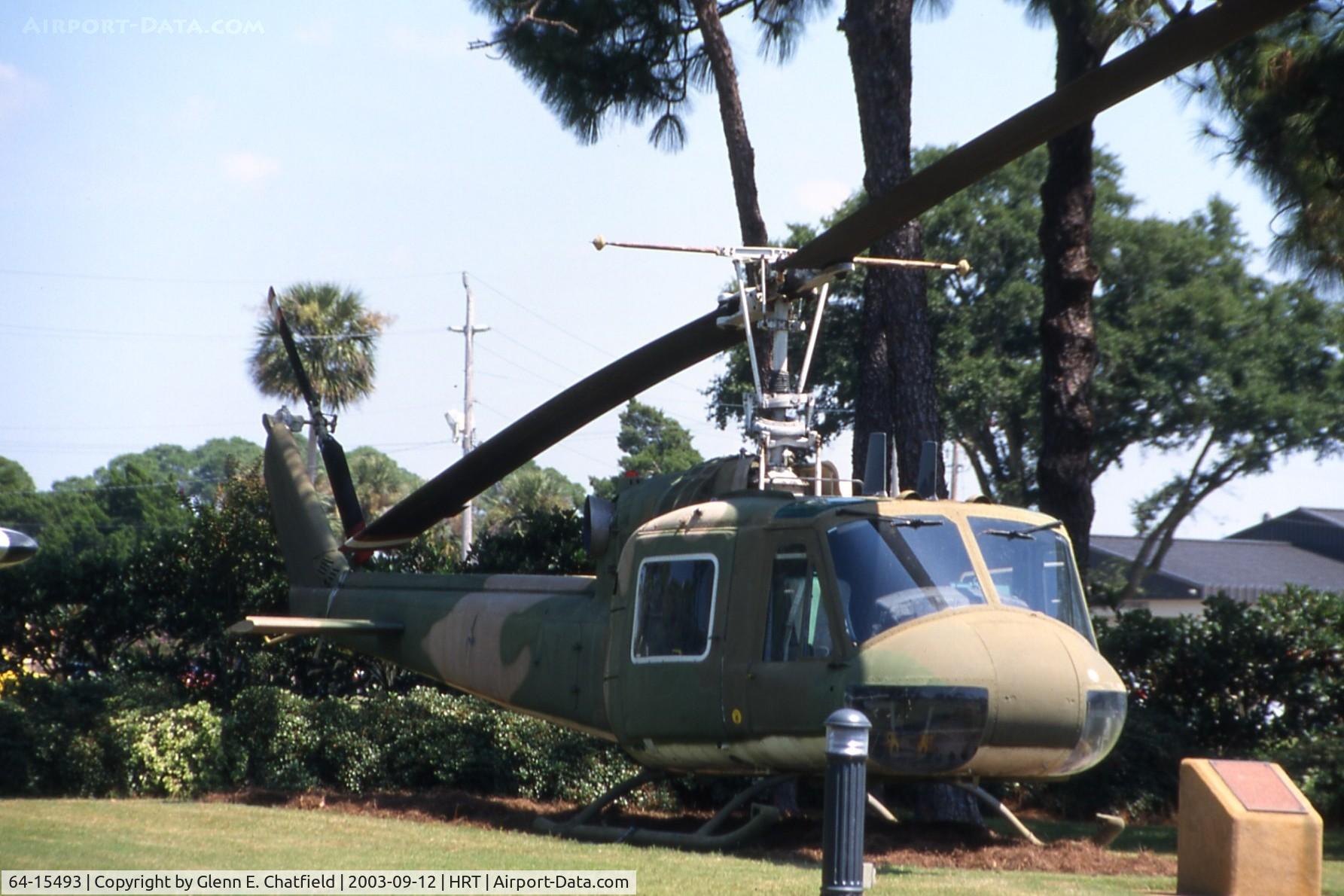 64-15493, 1964 Bell UH-1P Iroquois C/N 7043, UH-1P at Hurlburt Field air park