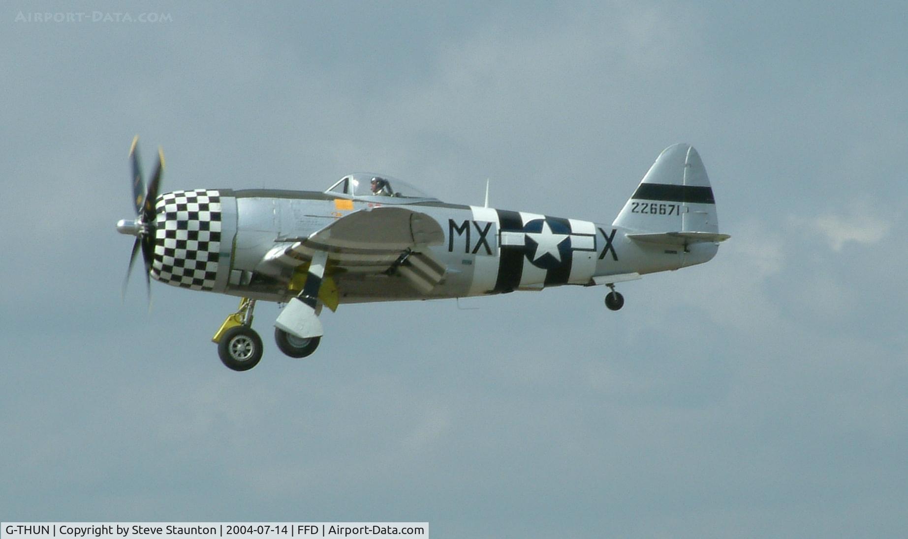 G-THUN, 1945 Republic P-47D Thunderbolt C/N 399-55731, Royal International Air Tattoo 2004