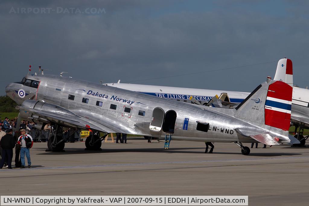 LN-WND, 1943 Douglas C-53D-DO Skytrooper (DC-3A) C/N 11750, Dakota Norway DC3
