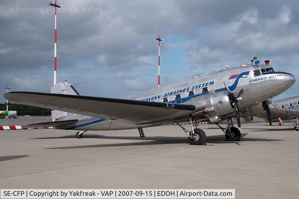 SE-CFP, 1943 Douglas DC-3C (C-47A-60-DL) C/N 13883, SAS DC3