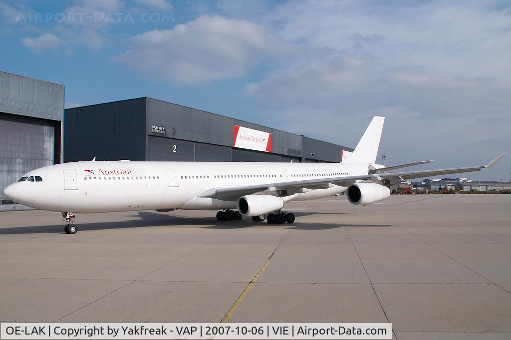 OE-LAK, 1997 Airbus A340-313 C/N 169, Austrian Airlines Airbus A340-300