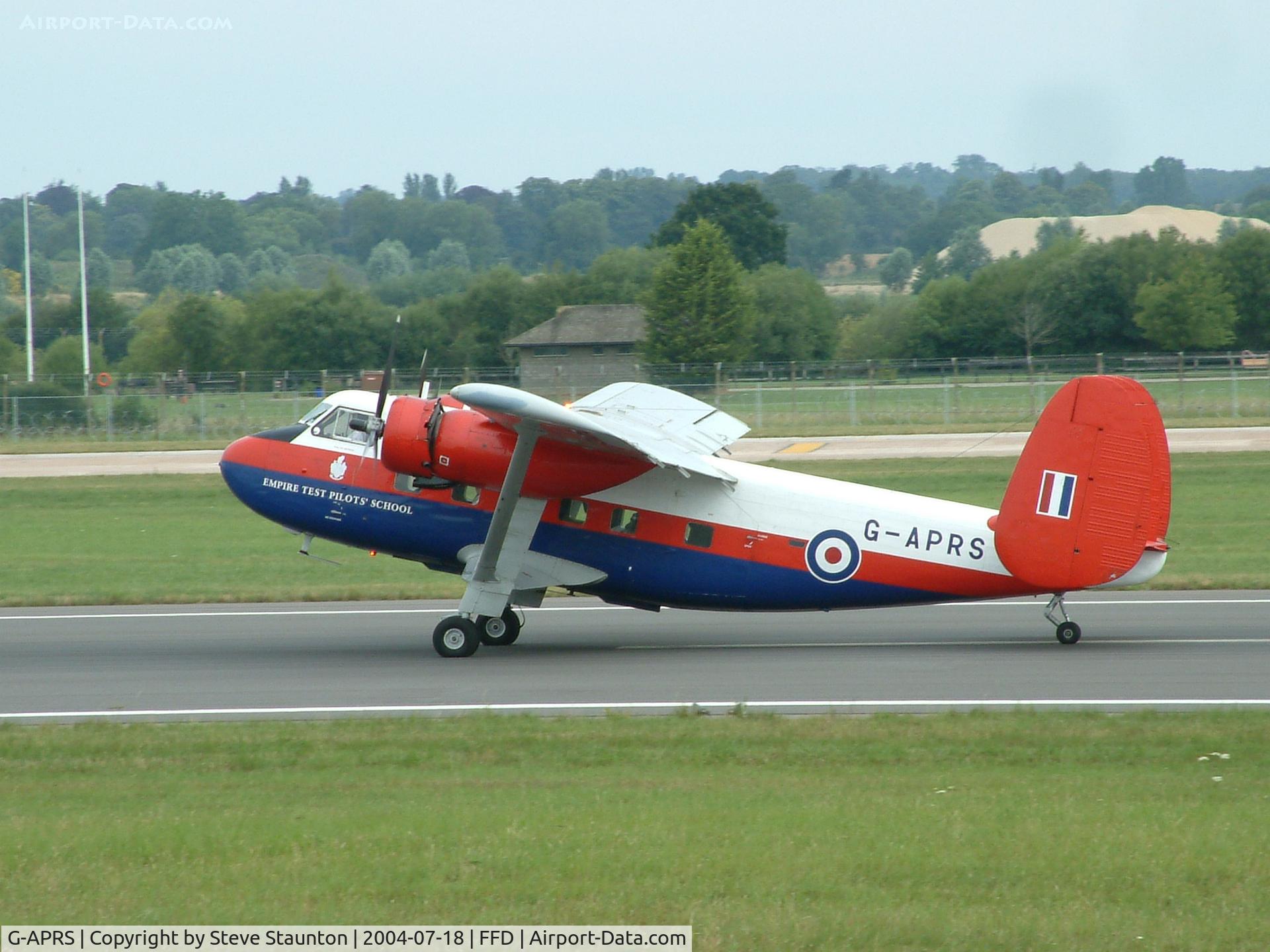 G-APRS, 1959 Scottish Aviation Twin Pioneer CC.2 C/N 561, Royal International Air Tattoo 2004