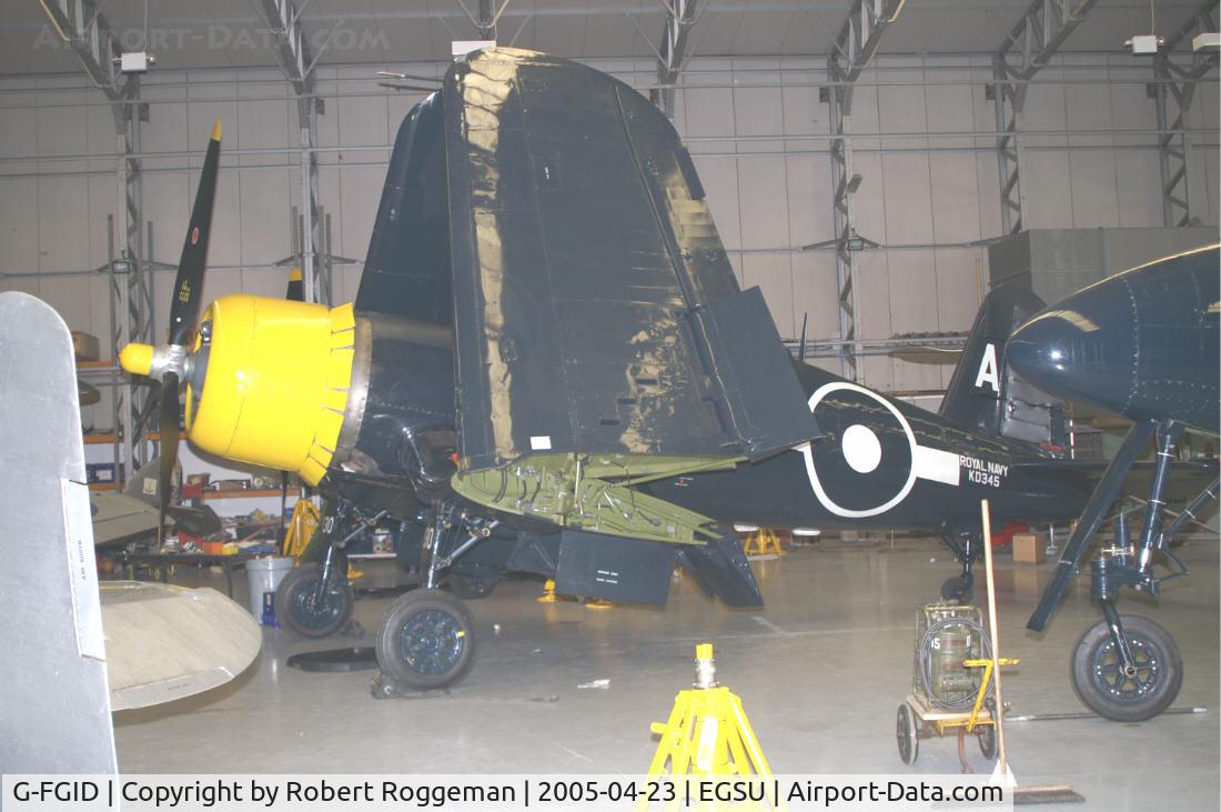 G-FGID, 1945 Goodyear FG-1D Corsair C/N 3111, The Fighter Collection.KD345 130A.