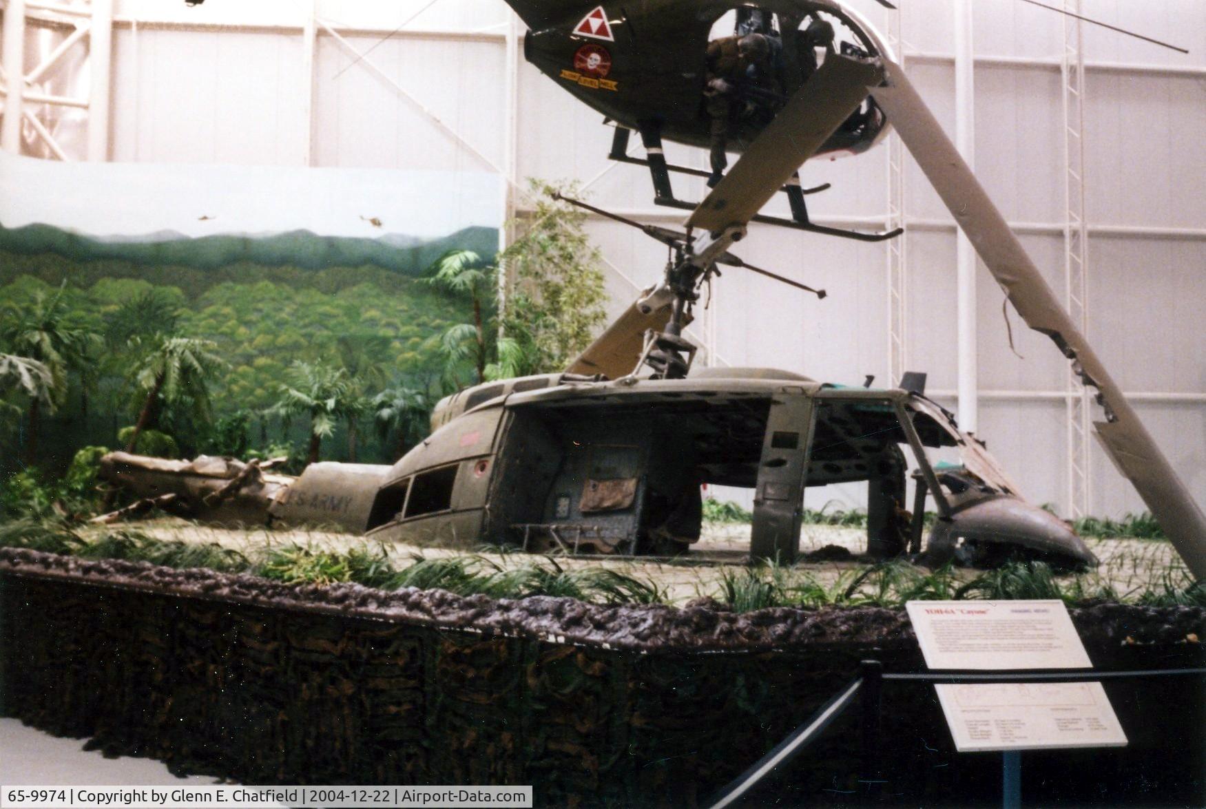 65-9974, 1965 Bell UH-1D Iroquois C/N 5018, Huey crash scene at the Army Aviation Museum