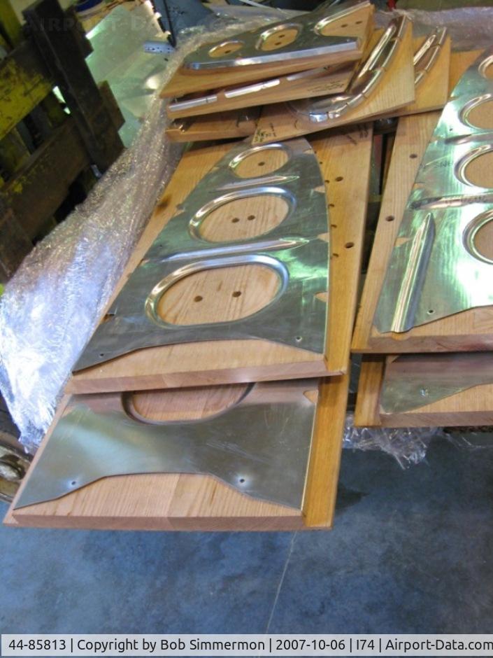 44-85813, 1944 Boeing B-17G Flying Fortress C/N 8722, New rib parts being formed on red oak molds.