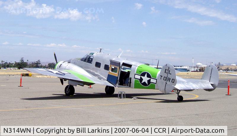 N314WN, 1952 Beech C-45H Expeditor C/N AF-566, Visitor