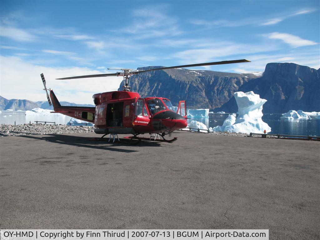 OY-HMD, 1980 Bell 212 C/N 31125, Based in Uummannaq