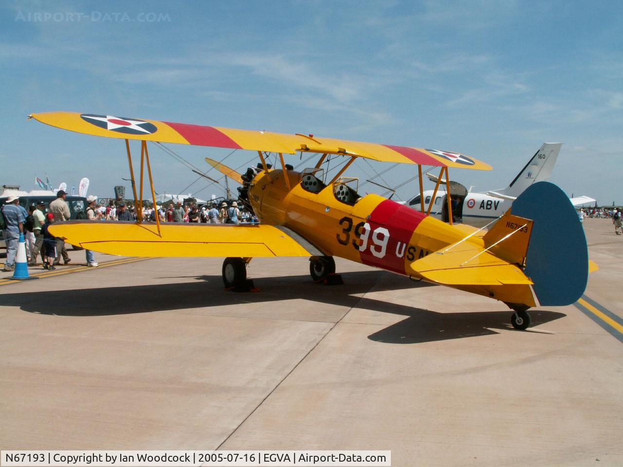 N67193, 1942 Boeing E75 (N2S-5) C/N 75-8116, Boeing Stearman Kaydet N2S-5/Fairford 2005