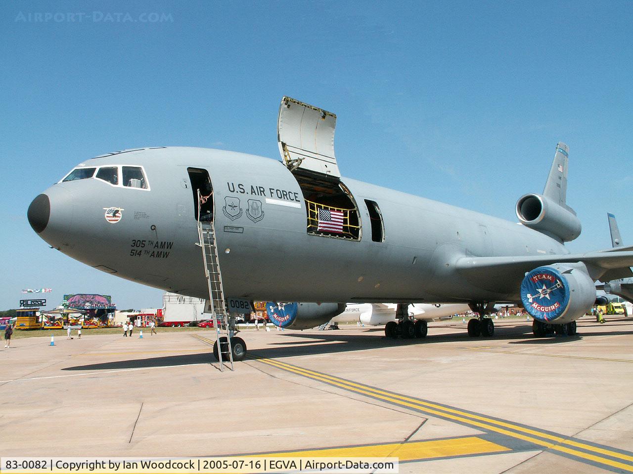 83-0082, 1983 McDonnell Douglas KC-10A Extender C/N 48223, McDonnell-Douglas KC-10A/305 AMW USAF/Fairford 2005