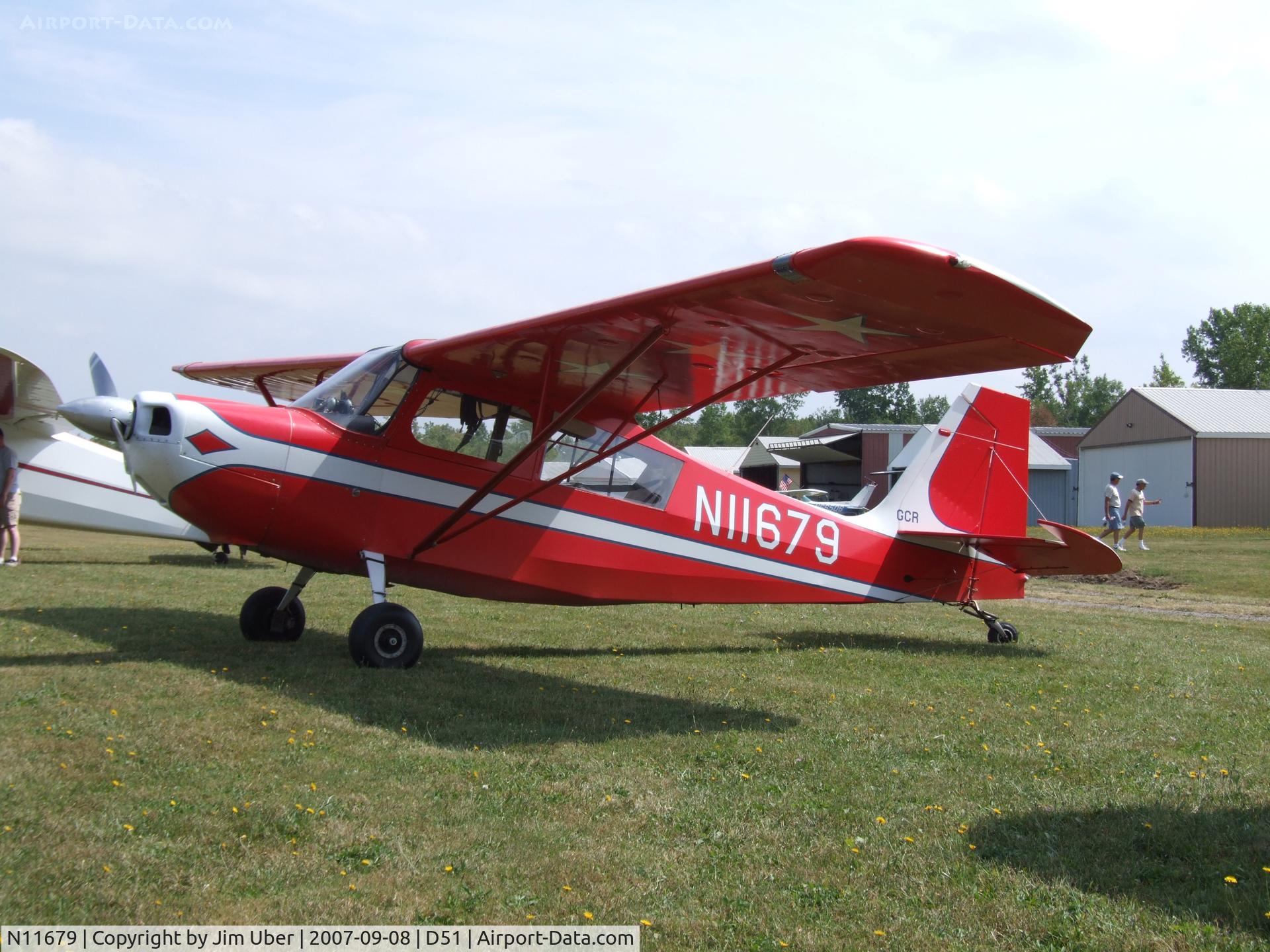 N11679, 1972 Bellanca 7KCAB Citabria C/N 307-72, Pete & Tina came up for the CFC picnic in this