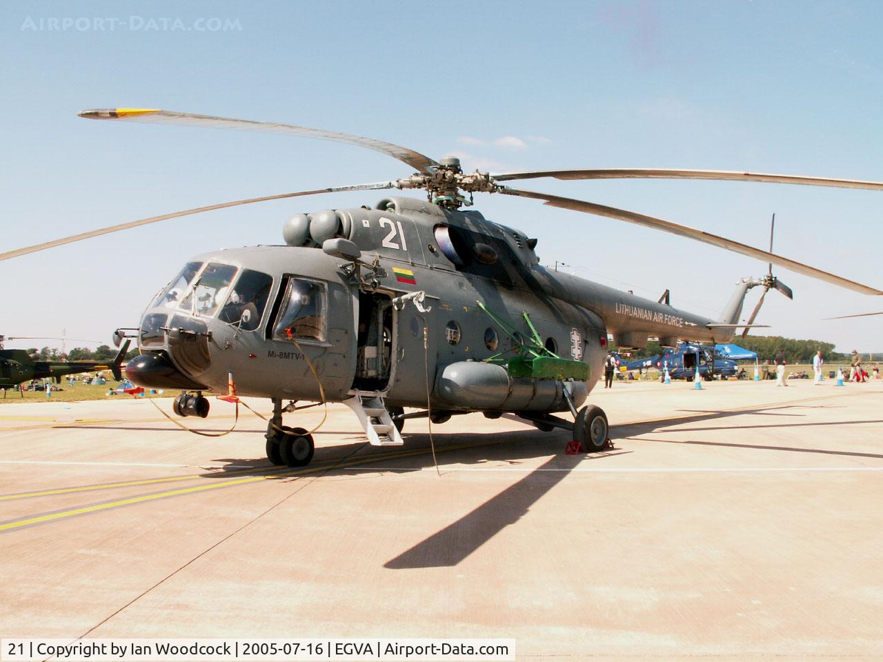 21, Mil Mi-8 MTV-1 Hip C/N 95911, Mil Mi-8 MTV-1/Lithuanian Military Forces/Fairford 2005