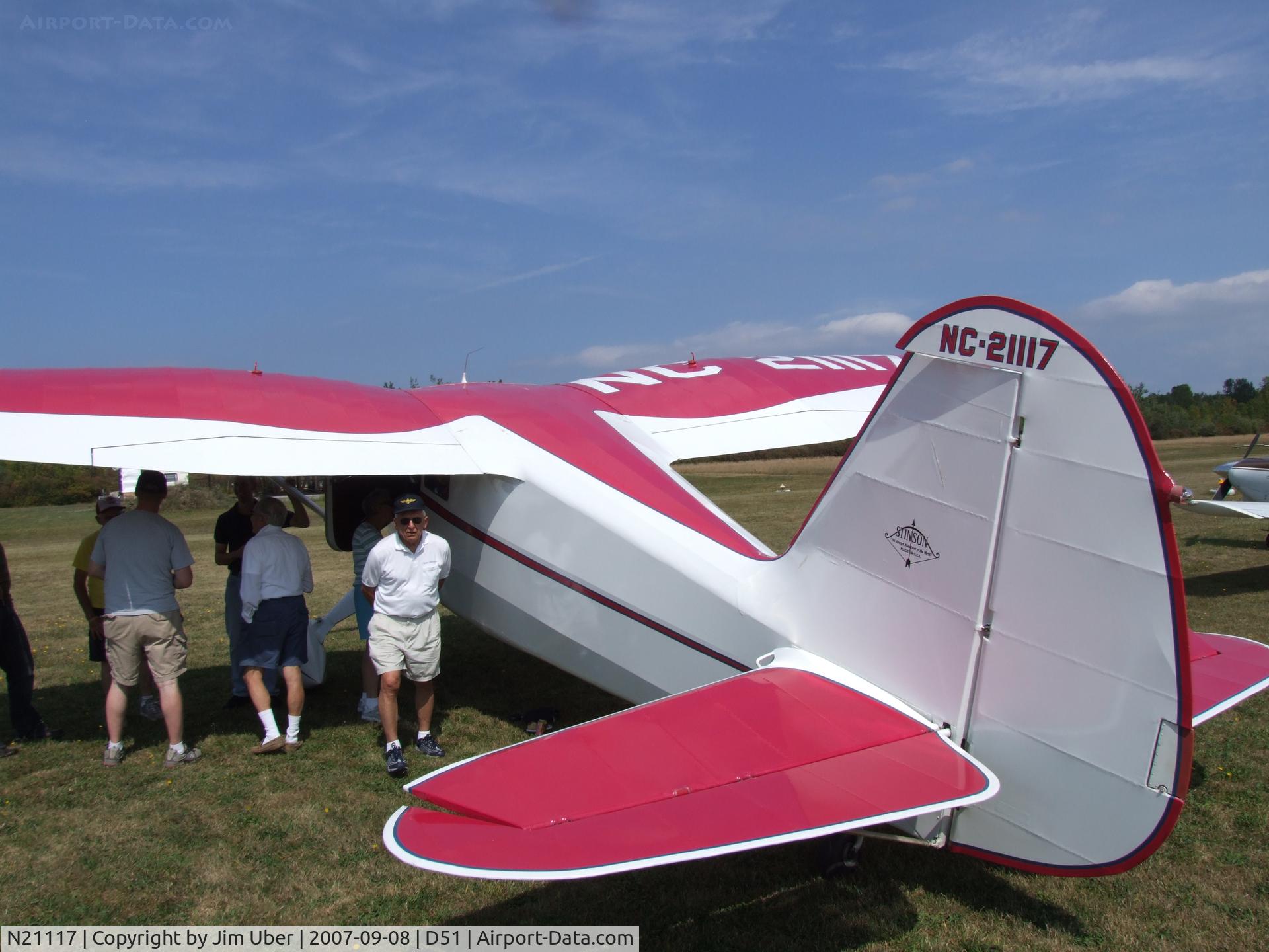 N21117, 1939 Stinson SR-9C Reliant C/N 5371, I just can't get enoughof this Stinson!