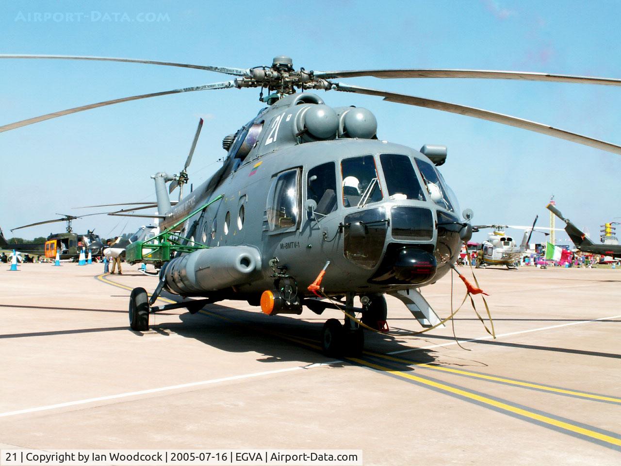 21, Mil Mi-8 MTV-1 Hip C/N 95911, Mil Mi-8 MTV-1/Lithuanian Military Forces/Fairford 2005