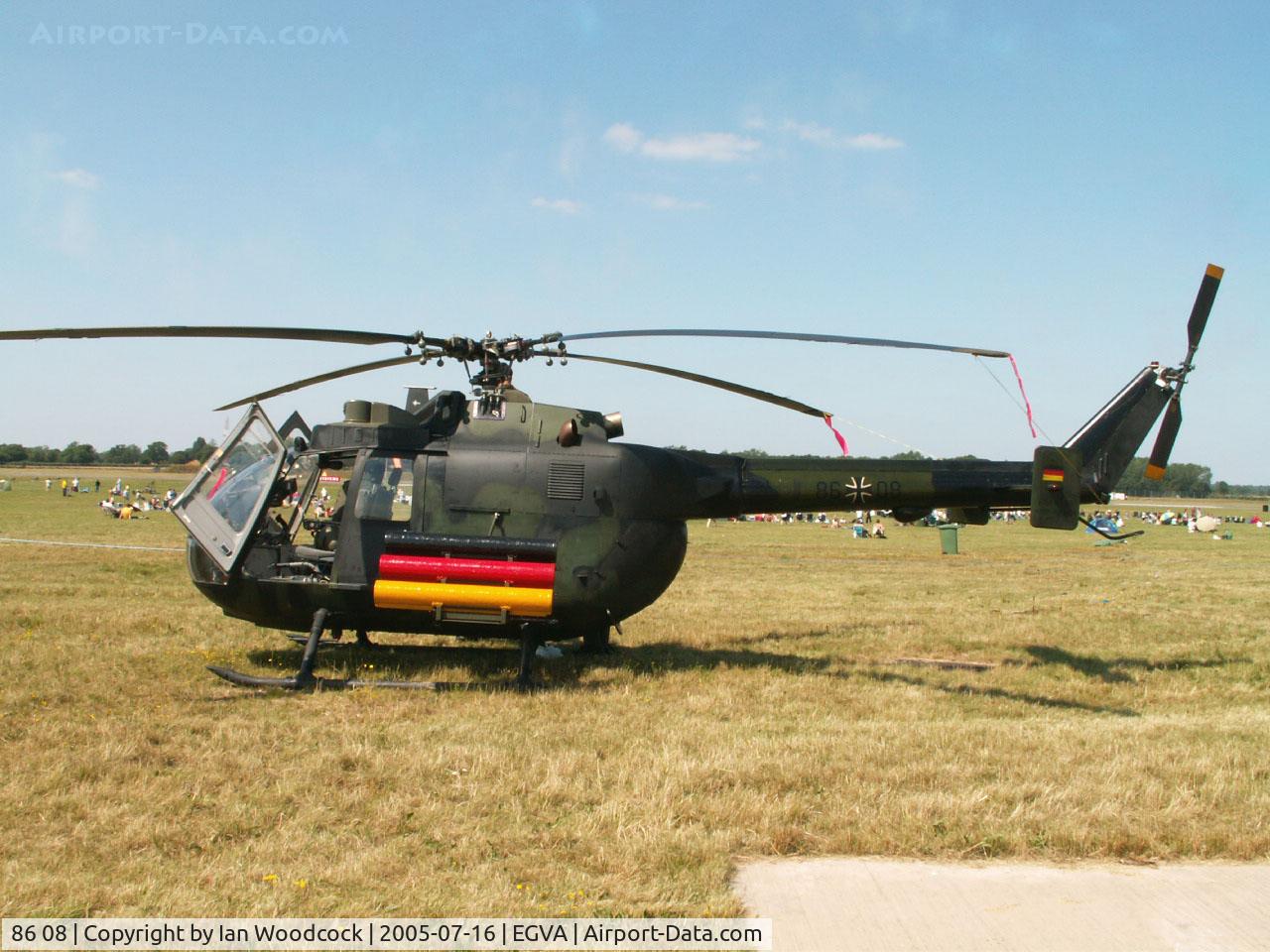 86 08, MBB Bo.105P C/N 6008, MBB Bo-105P/HFWS German Army/Fairford 2005