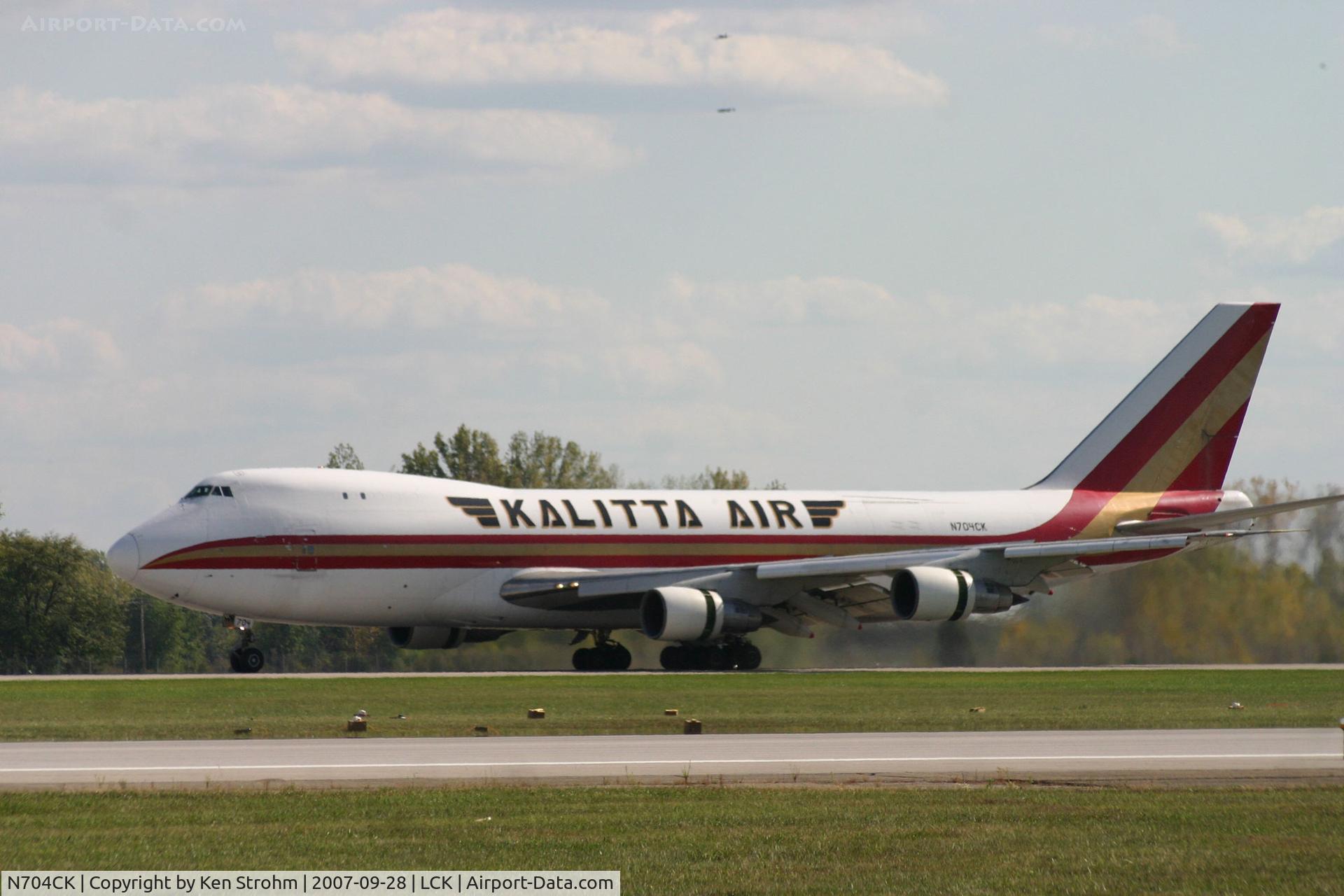 N704CK, 1980 Boeing 747-209F C/N 22299, Landing at LCK during the Gathering of Mustangs and Legends