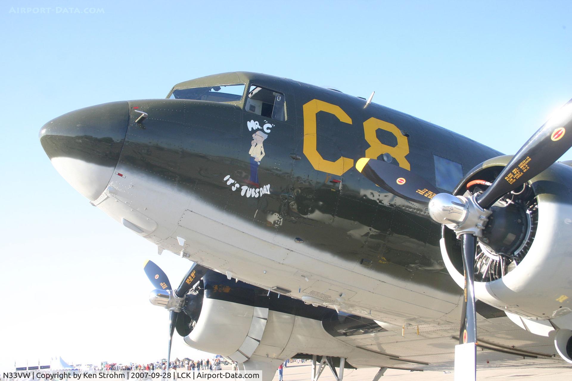 N33VW, 1943 Douglas DC3C-S1C3G (C-47A) C/N 20401, Gathering of Mustangs and Legends 2007