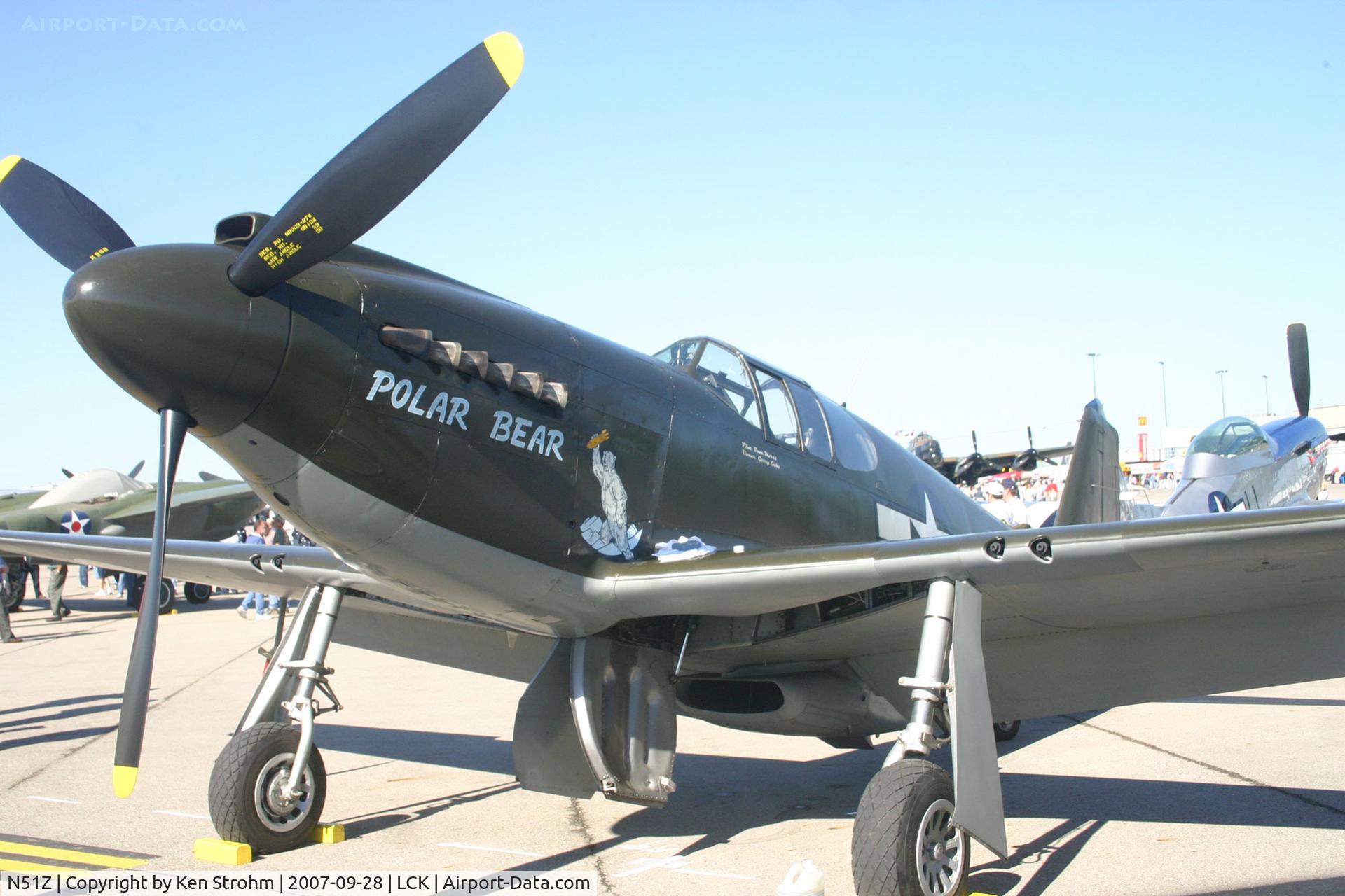 N51Z, 1985 North American P-51A-1NA Mustang C/N 99-22109, Gathering of Mustangs and Legends 2007