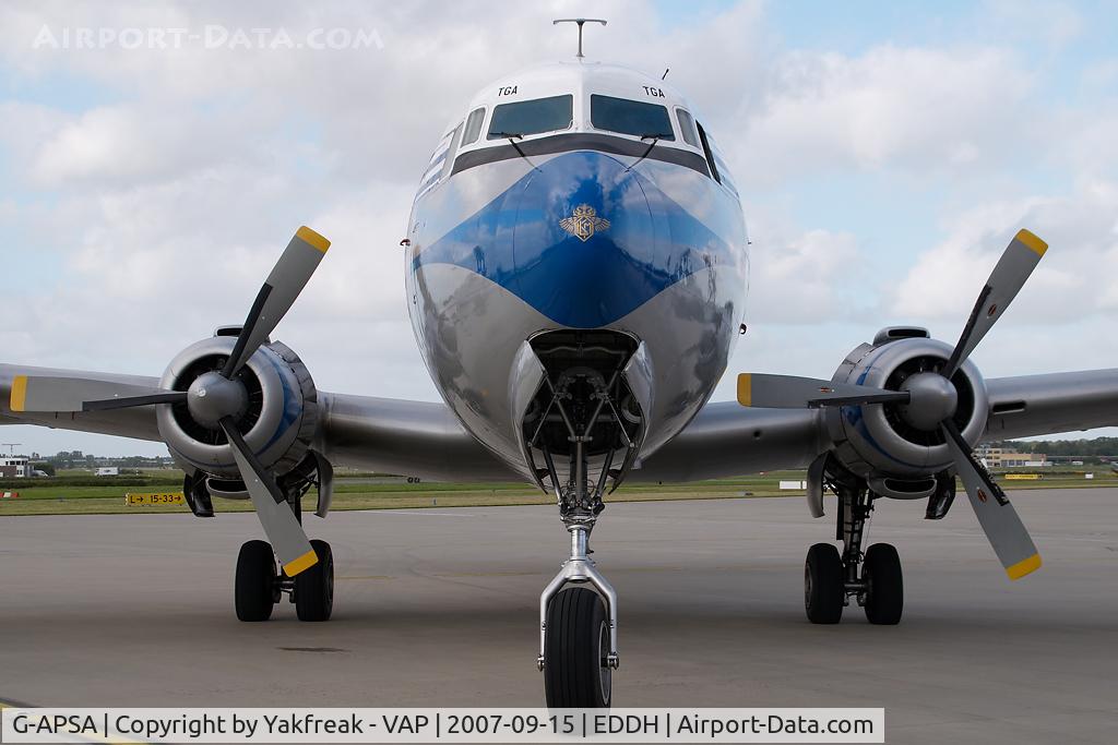 G-APSA, 1958 Douglas DC-6A C/N 45497, Air Atlantic DC6 in KLM colors