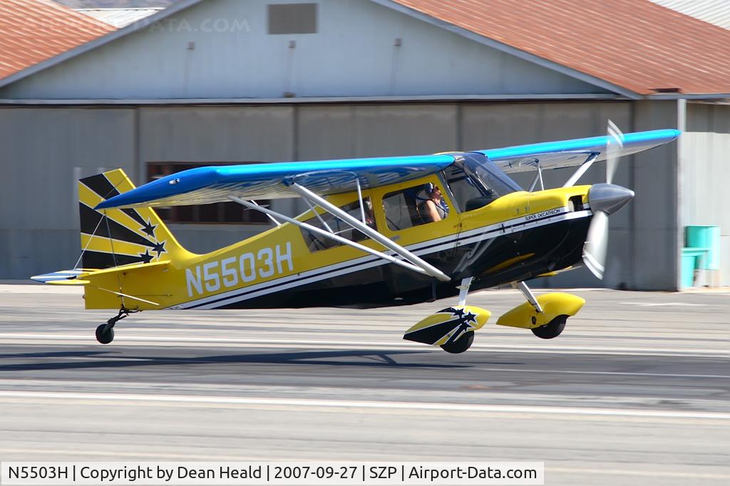 N5503H, 1978 Bellanca 8KCAB Super Decathlon C/N 413-78, 1978 Bellanca 8KCAB Super Decathlon landing on RWY 22.