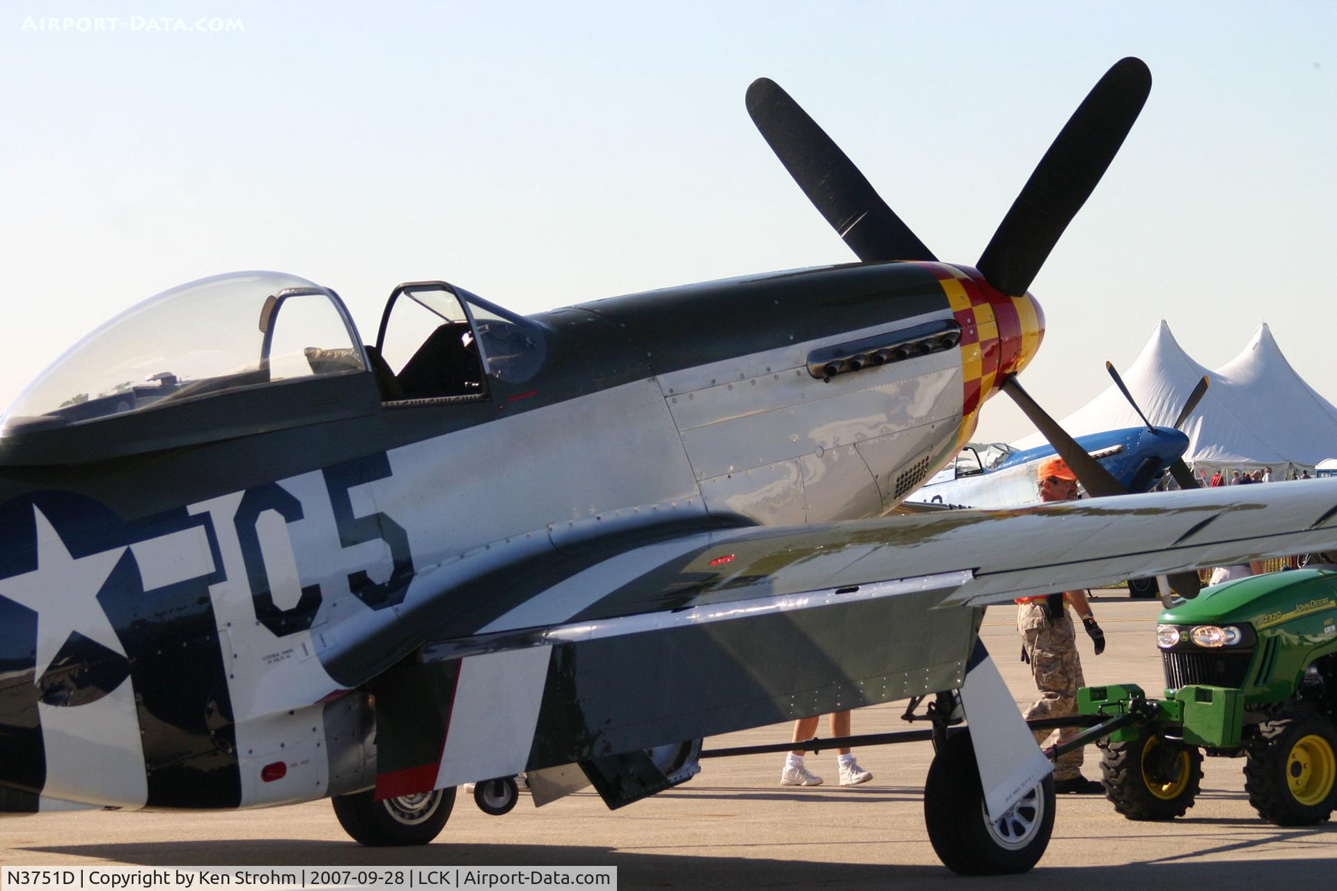 N3751D, 1944 North American P-51D Mustang C/N 122-39665, Gathering of Mustangs and Legends 2007