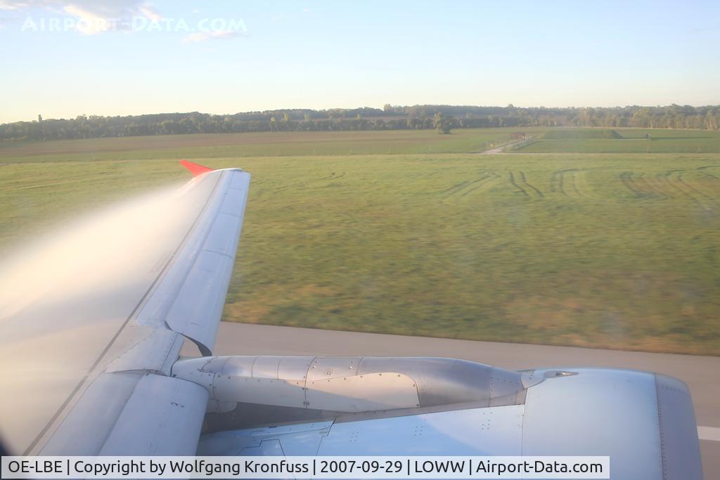 OE-LBE, 1998 Airbus A321-211 C/N 935, nice condensation on the wing during take off
