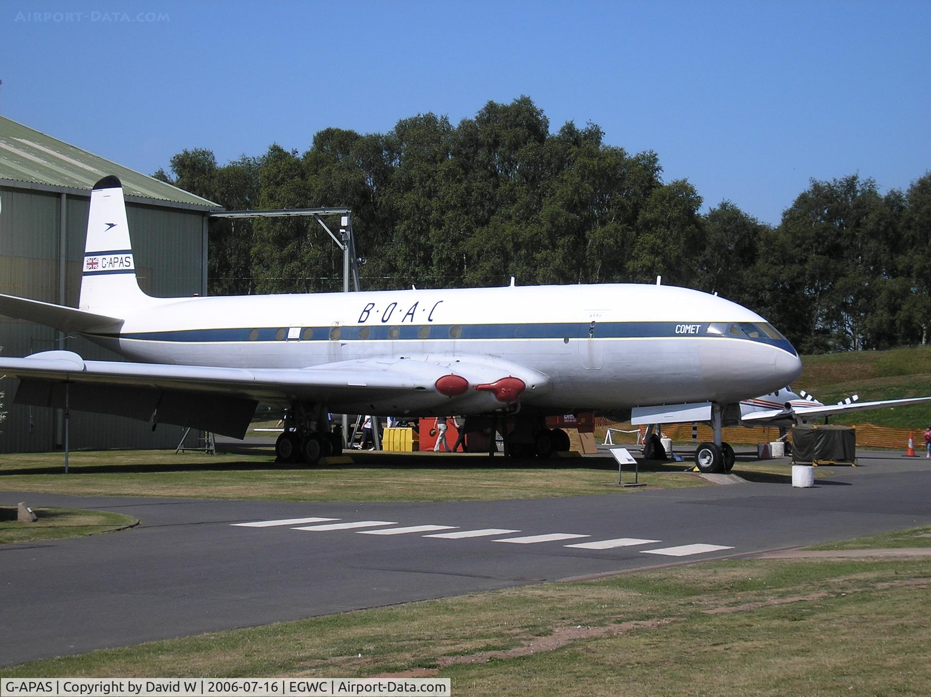 G-APAS, 1953 De Havilland DH.106 Comet 1XB C/N 6022, On display at Cosford.