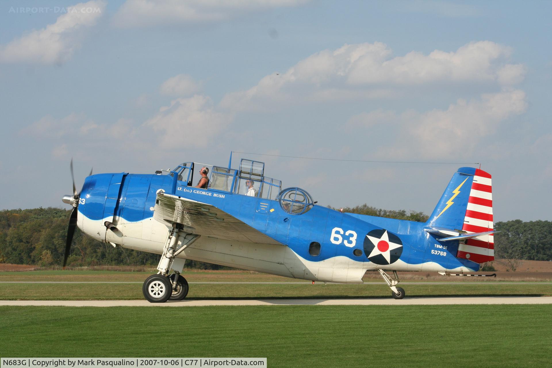 N683G, 1943 Grumman TBM-3E Avenger C/N 53768, Grumman TBM-3E