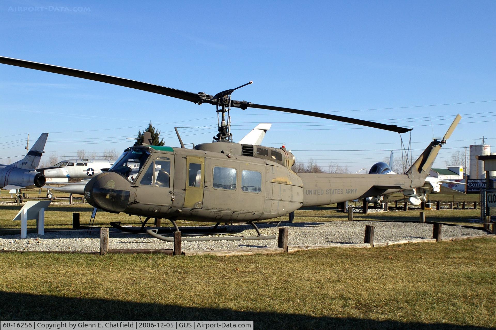 68-16256, 1968 Bell UH-1H Iroquois C/N 10915, UH-1H at the Grissom AFB Musueum
