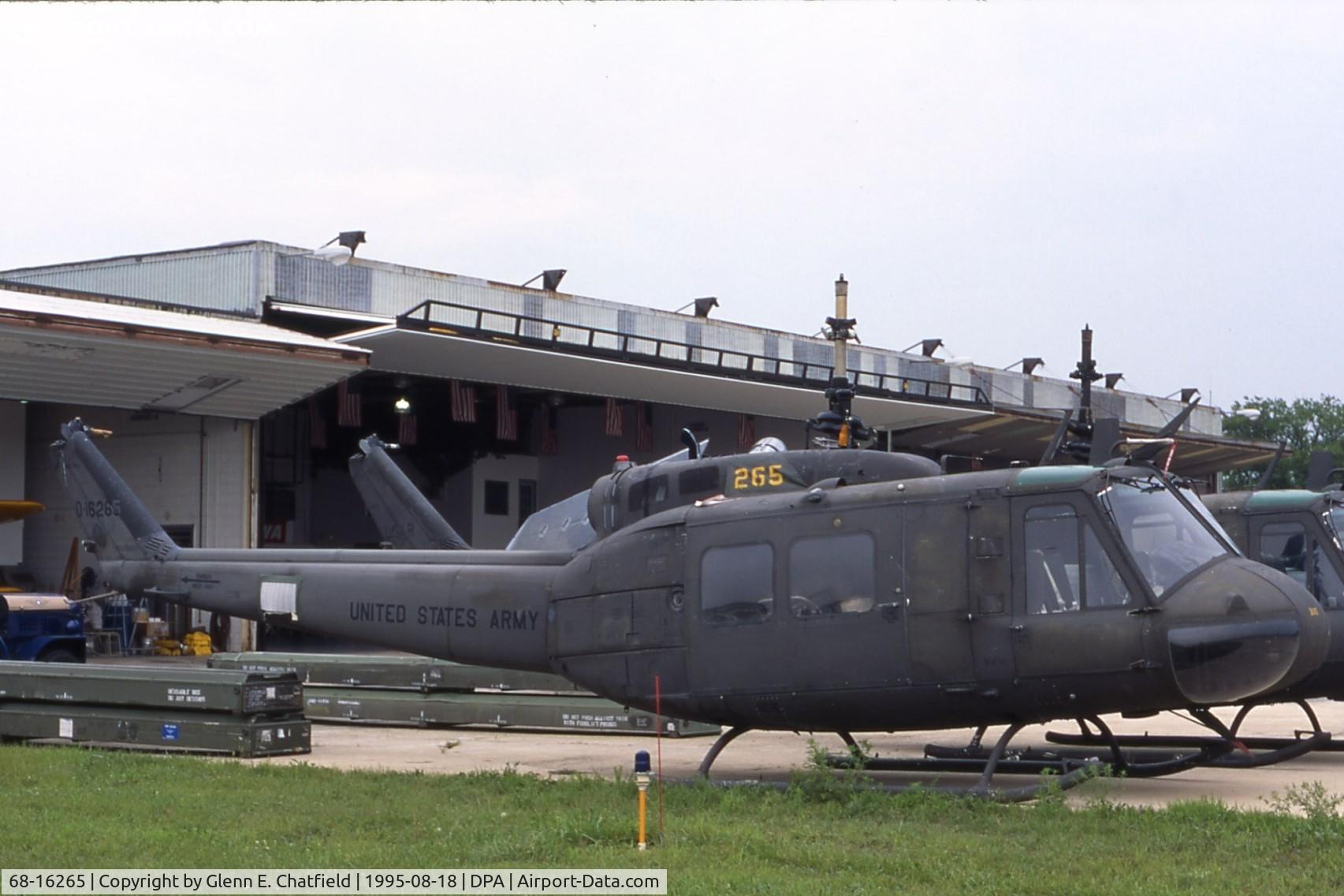 68-16265, 1968 Bell UH-1H Iroquois C/N 10924, UH-1H with Air Classics Museum, at the time located at DuPage Airport.