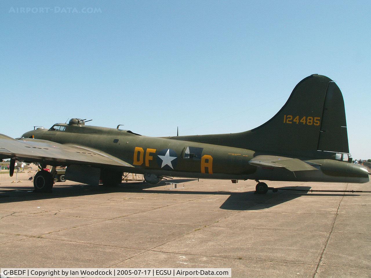 G-BEDF, 1944 Boeing B-17G Flying Fortress C/N 8693, Boeing B-17G/Duxford (Sally B)