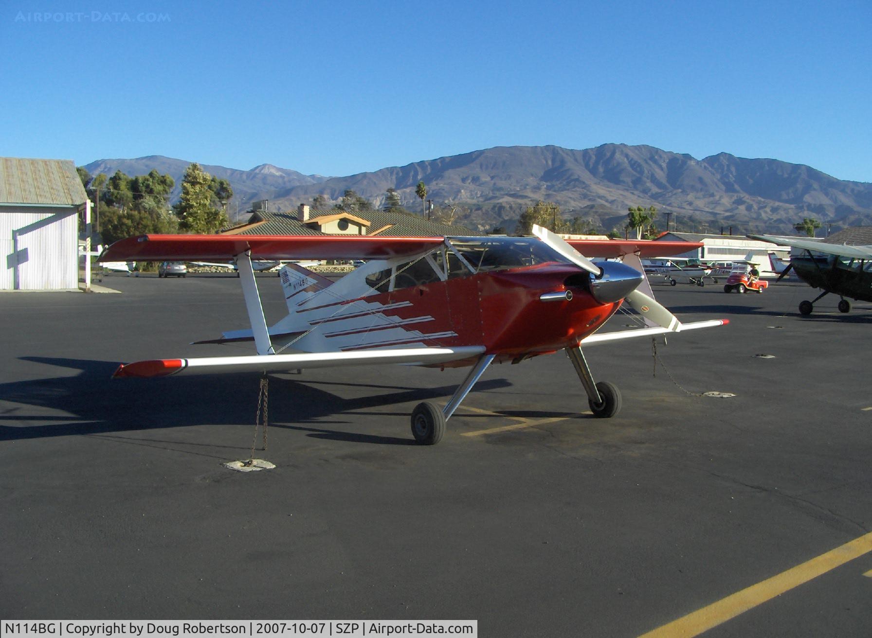 N114BG, 1987 Sorrell SNS-7 Hiperbipe C/N 216, 1987 Garrett SORRELL SNS-7 HIPERBIPE, Lycoming IO-360-B1E 180 Hp, Winner 'Outstanding New Design' Oshkosh 1973, aerobatic biplane