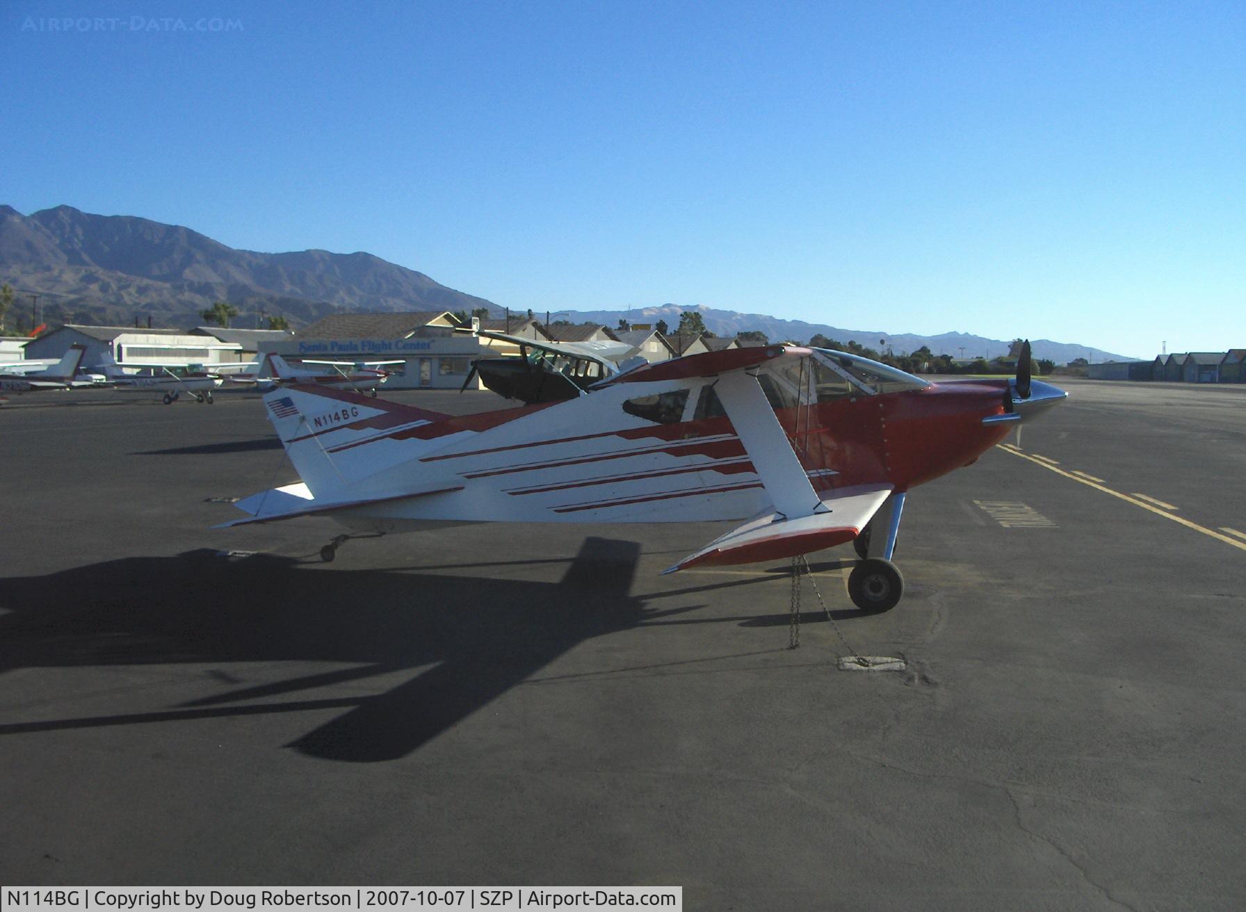 N114BG, 1987 Sorrell SNS-7 Hiperbipe C/N 216, 1987 Garrett SORRELL SNS-7 HIPERBIPE, Lycoming IO-360-B1E 180 Hp, Winner 'Outstanding New Design' Oshkosh 1973, service ceiling estimated: 20,000 ft.